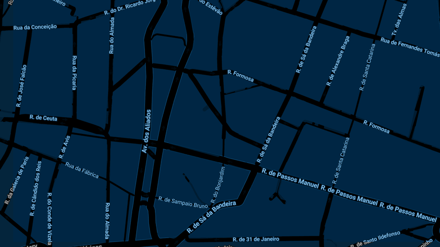 A map of Porto