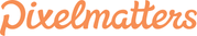 Old Pixelmatters logo, with an orange script font