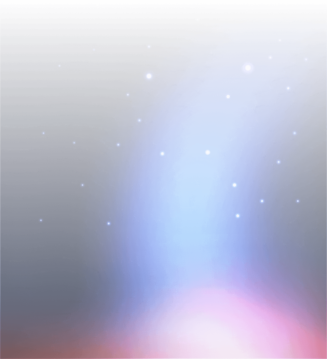 Purple and blue aurora and starfield